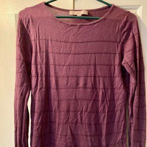 Ann Taylor Loft Sweater in mauve